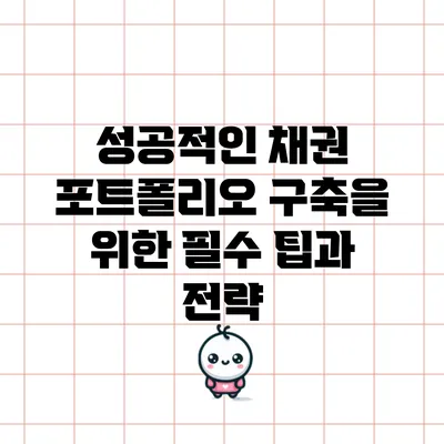 성공적인 채권 포트폴리오 구축을 위한 필수 팁과 전략