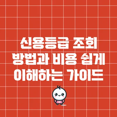 신용등급 조회 방법과 비용: 쉽게 이해하는 가이드