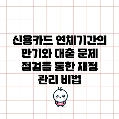신용카드 연체기간의 만기와 대출 문제 점검을 통한 재정 관리 비법