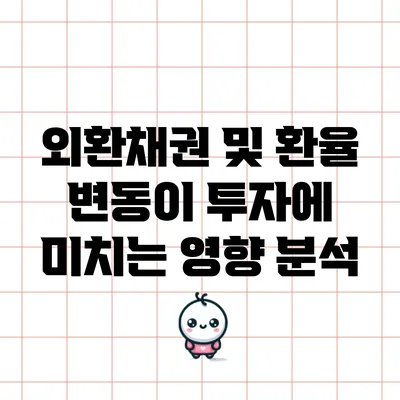 외환채권 및 환율 변동이 투자에 미치는 영향 분석