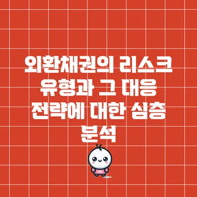 외환채권의 리스크 유형과 그 대응 전략에 대한 심층 분석