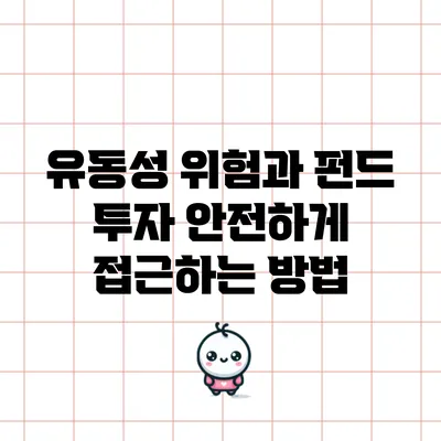 유동성 위험과 펀드 투자: 안전하게 접근하는 방법