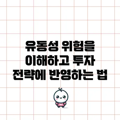 유동성 위험을 이해하고 투자 전략에 반영하는 법