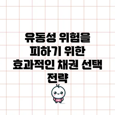 유동성 위험을 피하기 위한 효과적인 채권 선택 전략