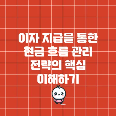 이자 지급을 통한 현금 흐름 관리 전략의 핵심 이해하기