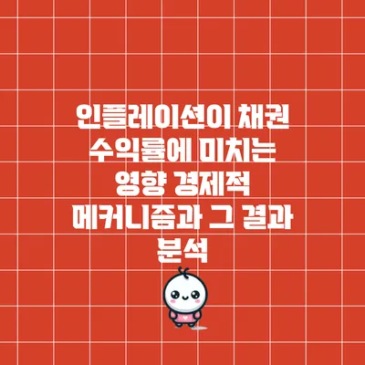 인플레이션이 채권 수익률에 미치는 영향: 경제적 메커니즘과 그 결과 분석