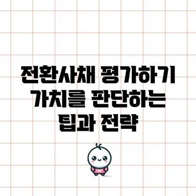 전환사채 평가하기: 가치를 판단하는 팁과 전략