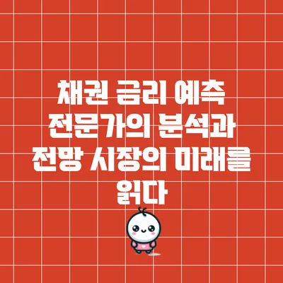 채권 금리 예측 전문가의 분석과 전망: 시장의 미래를 읽다