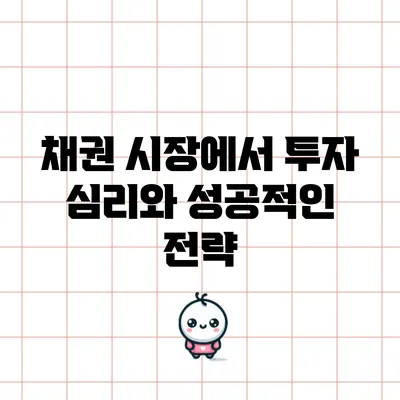 채권 시장에서 투자 심리와 성공적인 전략