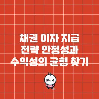 채권 이자 지급 전략: 안정성과 수익성의 균형 찾기