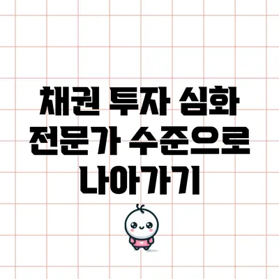 채권 투자 심화: 전문가 수준으로 나아가기