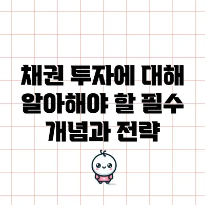 채권 투자에 대해 알아해야 할 필수 개념과 전략