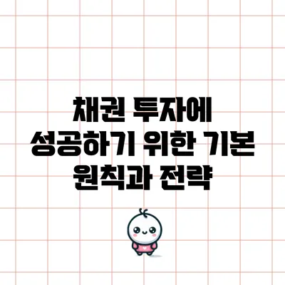 채권 투자에 성공하기 위한 기본 원칙과 전략