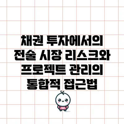 채권 투자에서의 전술: 시장 리스크와 프로젝트 관리의 통합적 접근법