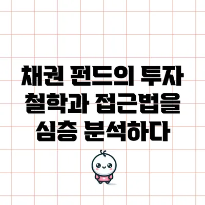 채권 펀드의 투자 철학과 접근법을 심층 분석하다