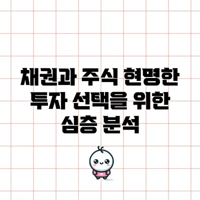 채권과 주식: 현명한 투자 선택을 위한 심층 분석