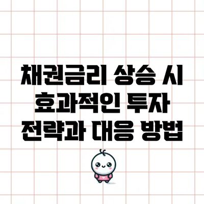 채권금리 상승 시 효과적인 투자 전략과 대응 방법