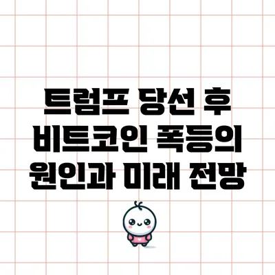 트럼프 당선 후 비트코인 폭등의 원인과 미래 전망