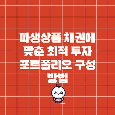 파생상품 채권에 맞춘 최적 투자 포트폴리오 구성 방법