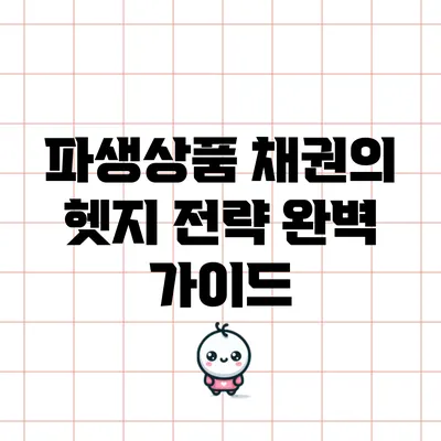 파생상품 채권의 헷지 전략 완벽 가이드