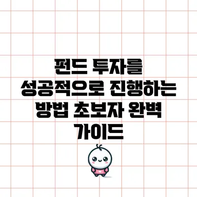 펀드 투자를 성공적으로 진행하는 방법: 초보자 완벽 가이드