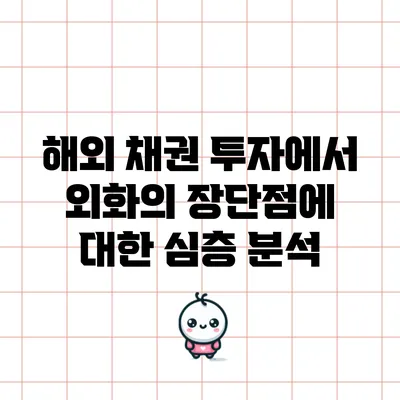 해외 채권 투자에서 외화의 장단점에 대한 심층 분석