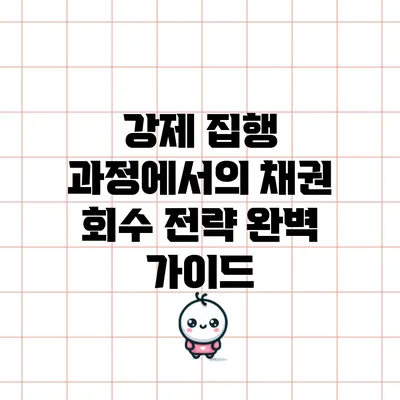 강제 집행 과정에서의 채권 회수 전략 완벽 가이드