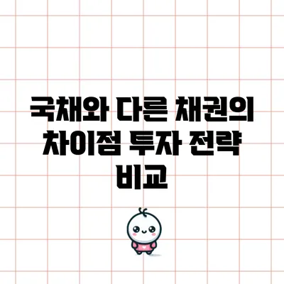 국채와 다른 채권의 차이점: 투자 전략 비교