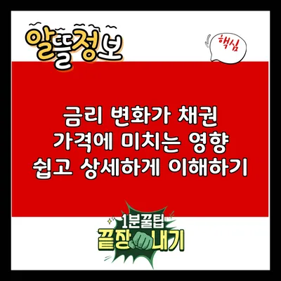 금리 변화가 채권 가격에 미치는 영향: 쉽고 상세하게 이해하기