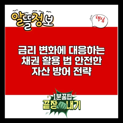 금리 변화에 대응하는 채권 활용 법: 안전한 자산 방어 전략