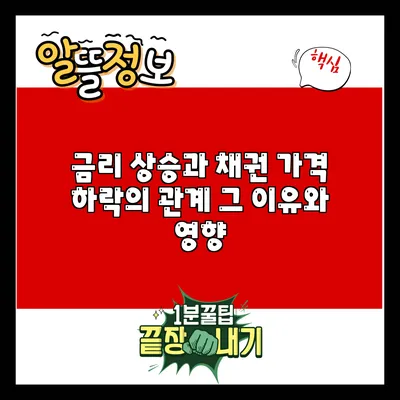 금리 상승과 채권 가격 하락의 관계: 그 이유와 영향