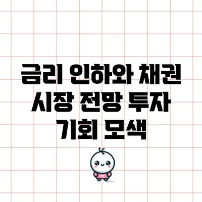 금리 인하와 채권 시장 전망: 투자 기회 모색