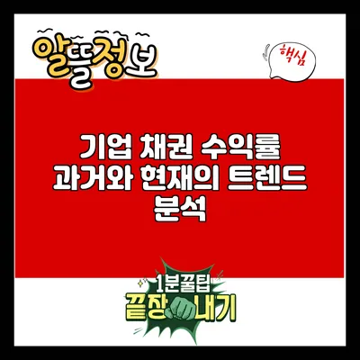 기업 채권 수익률: 과거와 현재의 트렌드 분석