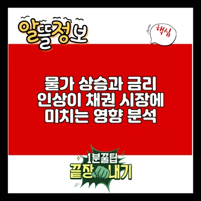 물가 상승과 금리 인상이 채권 시장에 미치는 영향 분석