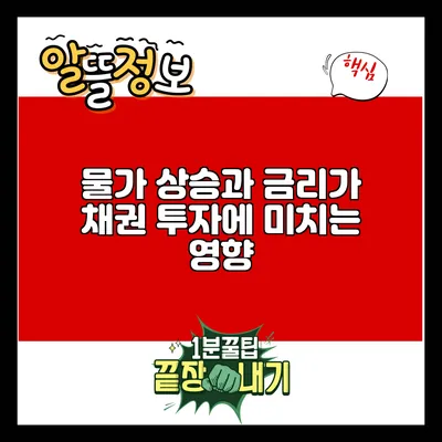 물가 상승과 금리가 채권 투자에 미치는 영향