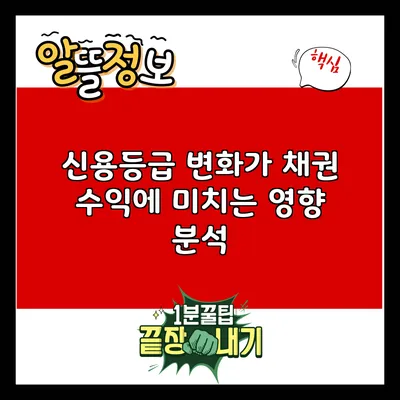 신용등급 변화가 채권 수익에 미치는 영향 분석