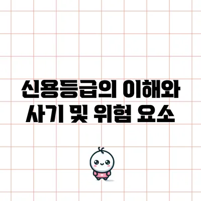 신용등급의 이해와 사기 및 위험 요소