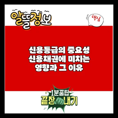 신용등급의 중요성: 신용채권에 미치는 영향과 그 이유
