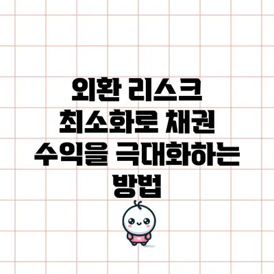 외환 리스크 최소화로 채권 수익을 극대화하는 방법