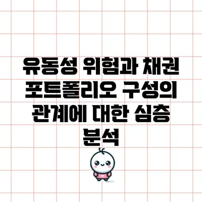 유동성 위험과 채권 포트폴리오 구성의 관계에 대한 심층 분석