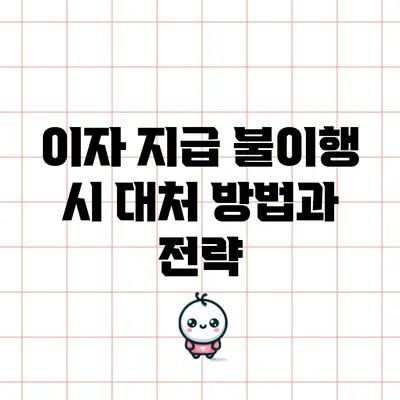 이자 지급 불이행 시 대처 방법과 전략