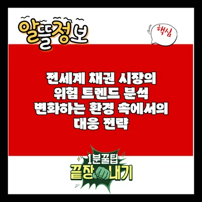 전세계 채권 시장의 위험 트렌드 분석: 변화하는 환경 속에서의 대응 전략