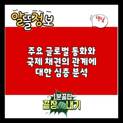 주요 글로벌 통화와 국제 채권의 관계에 대한 심층 분석