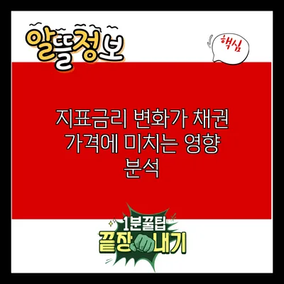 지표금리 변화가 채권 가격에 미치는 영향 분석