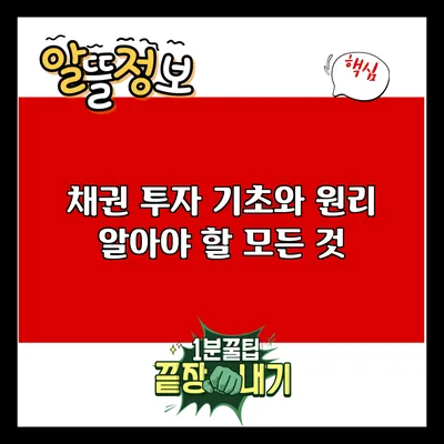 채권 투자 기초와 원리: 알아야 할 모든 것