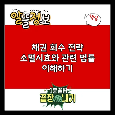 채권 회수 전략: 소멸시효와 관련 법률 이해하기