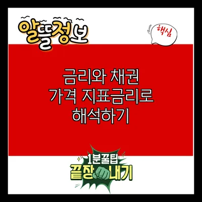 금리와 채권 가격: 지표금리로 해석하기