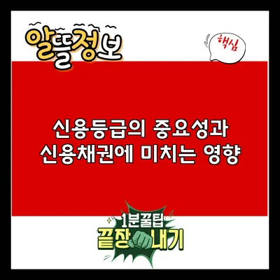 신용등급의 중요성과 신용채권에 미치는 영향