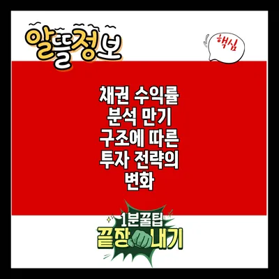 채권 수익률 분석: 만기 구조에 따른 투자 전략의 변화