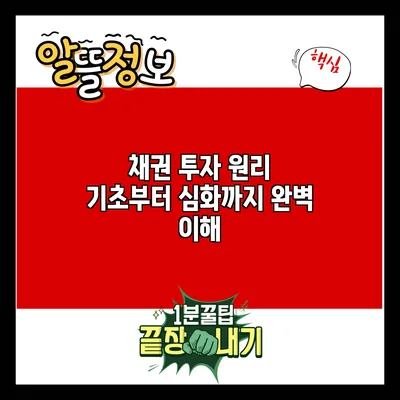 채권 투자 원리: 기초부터 심화까지 완벽 이해